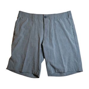 BCG Men's Golf Shorts Size 32 Blue Check Moisture Wicking UPF 30